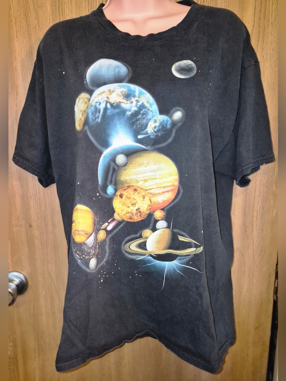 Mickey Mouse  Planets Solar Disneyland Resort Flawed Tee L Walt Disney World